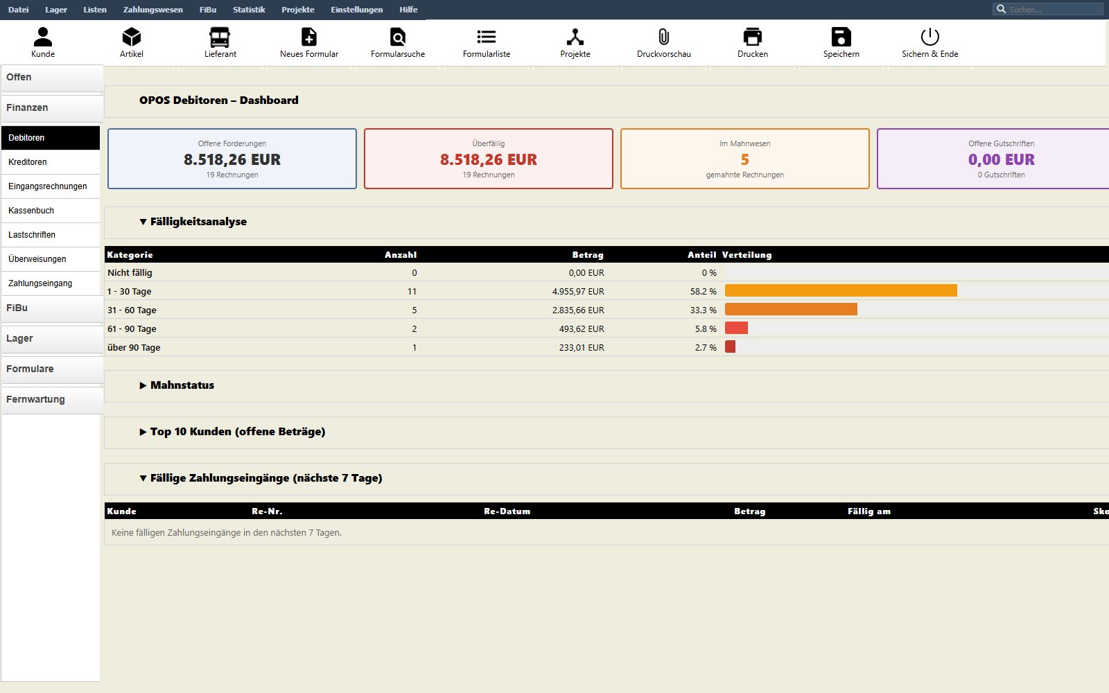 Debitoren-Dashboard